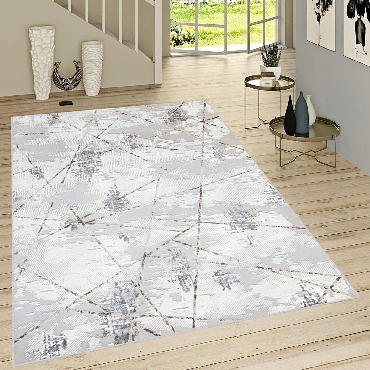 Dijital Baskı Yıkanabilir Kaymaz Taban Salon Halısı Ve Yolluk RVG0745