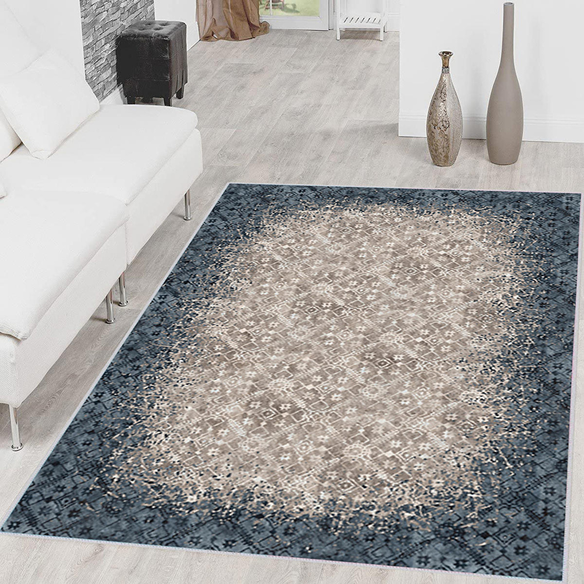 Dijital Baskı Yıkanabilir Kaymaz Taban Salon Halısı Ve Yolluk RVG1647-HT246