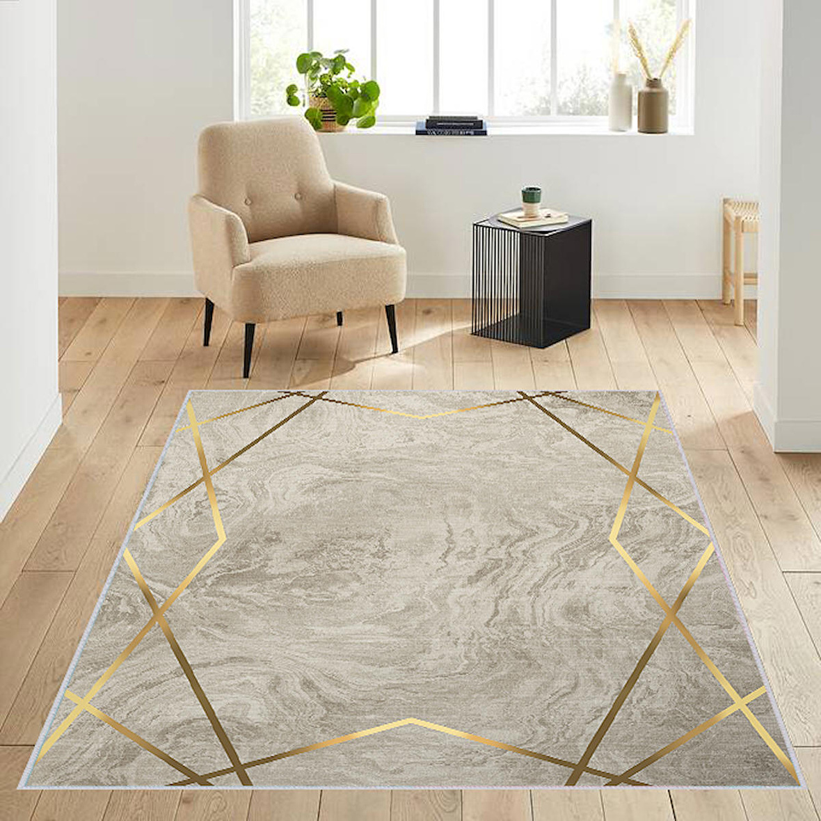 Dijital Baskı Yıkanabilir Kaymaz Taban Salon Halısı Ve Yolluk RVG1311