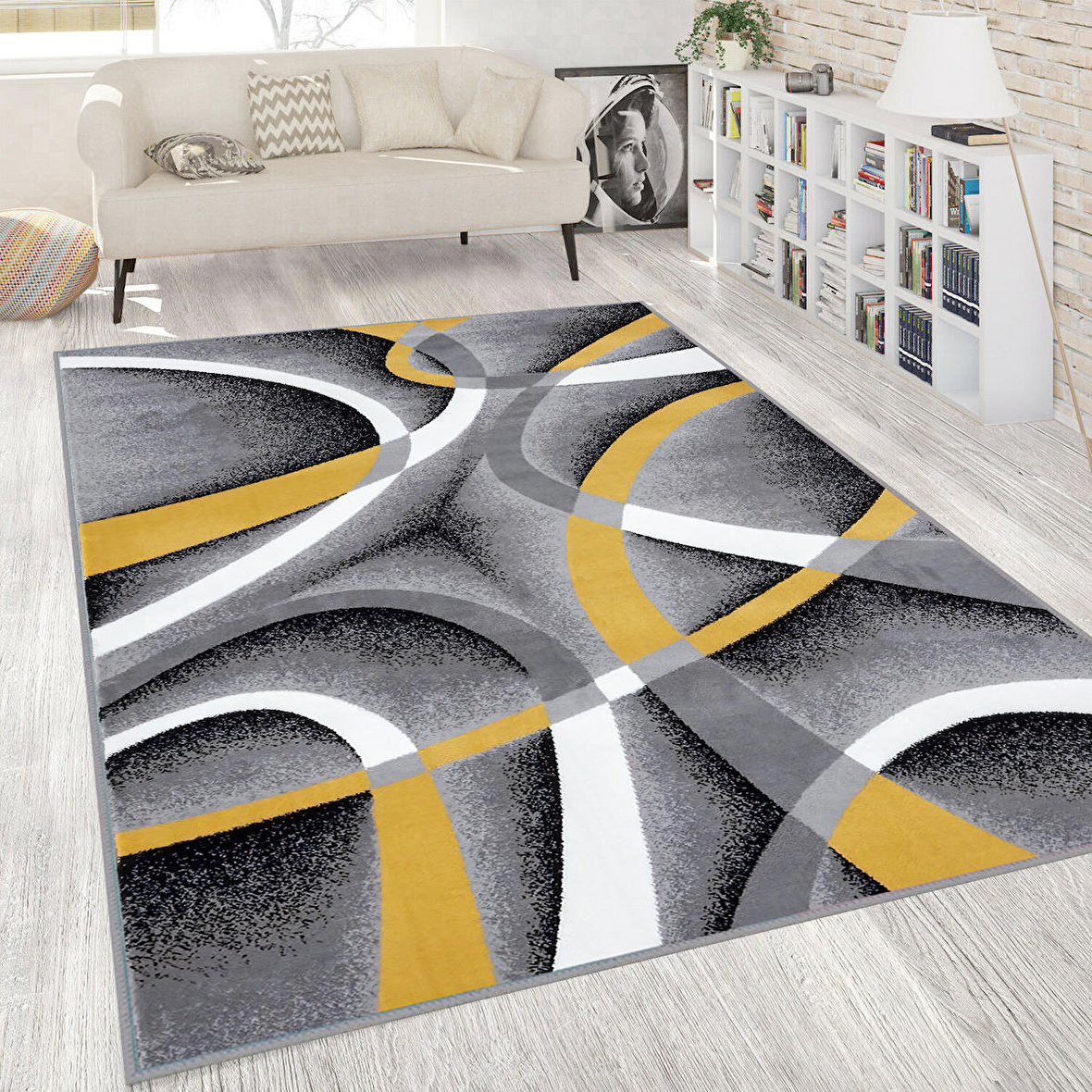 Dijital Baskı Yıkanabilir Kaymaz Taban Salon Halısı Ve Yolluk RVG1813