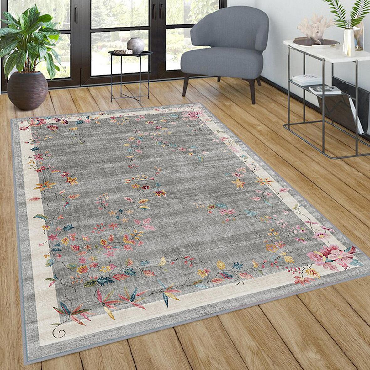 Dijital Baskı Yıkanabilir Kaymaz Taban Salon Halısı Ve Yolluk RVG1035