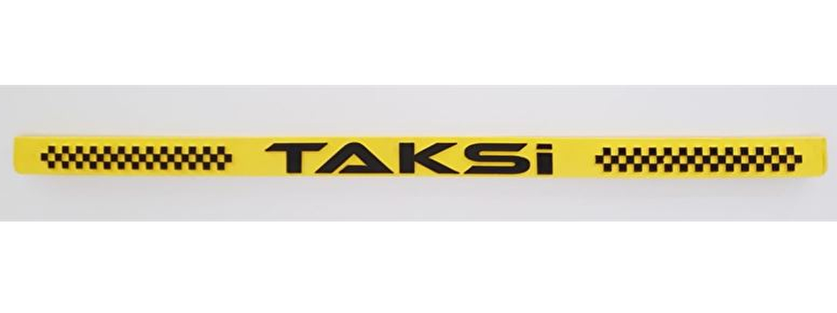 PLAKA ALTI PLASTIK TAKSI LOGOLU 1317P6 GOLD