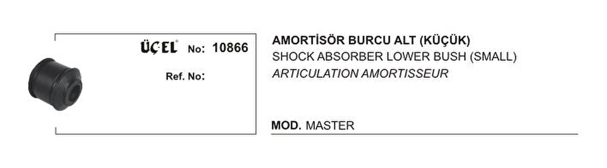 MASTER AMORTİSÖR BURCU ALT (KÜÇÜK) UCEL-10866 KN GOLD