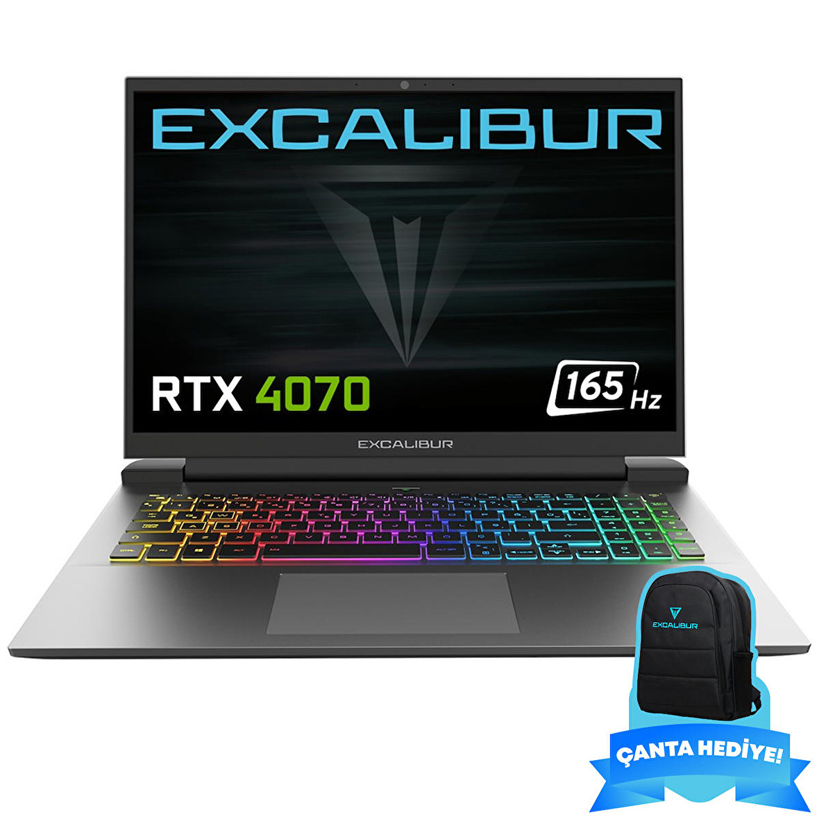 Casper Excalibur G911.1390-DF70X-C Intel Core i9 13900HX 32GB 1TB SSD RTX4070 Freedos Gaming Laptop