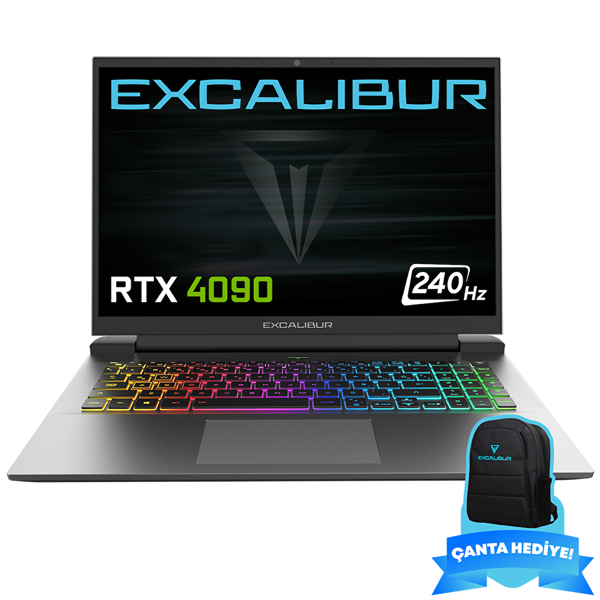 Casper Excalibur G911.1490-EN90X-D Intel Core i9-14900HX 64GB RAM 2TB NVME SSD + 2TB NVME SSD 16GB RTX4090 Freedos Gaming Laptop