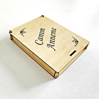 Anneler İçin Kapaklı Ahşap Plaket (Hediye Kutusu) Lazer Kazıma Güzel Sözler (Kişiye Özel Hediye)