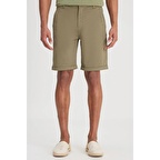 Regular Fit Normal Kesim Normal Bel Haki Esnek Şort