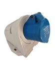 METESAN CEE NORM 3X16A IP44 DUVAR PRİZİ EĞİK GÖVDE ( VİDA BAĞLANTILI )