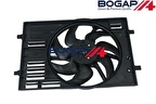 Fan Motoru & Çerçevesi ( Set ) ( Brose Typ )-Golf -Passat-Touaran-Superb-Leon-A3-1.4 Lt.-Cxsa-Chpa-Czda-Czca-Cpta