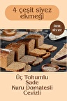 4 kg %100 Siyez Ekmeği 4’lü paket 4x1kg (Sade-Kuru domatesli- Üç Tohumlu-Cevizli)