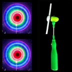 2 ADET YEŞİL LED IŞIKLI DEĞİRMEN IŞIK SESLİ IŞIKLI UFO IŞIK VIP 2 PCS FLASHİNG LİGHT UP LED SPİNNİNG