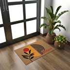 Decovetro Kapı Önü Halı Paspas Welcome Sarı Desenli 40 x 60 cm