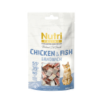 NF Tavuk&Balık Etli Sandvic Tahılsız Nutri Feline 50Gr Kedi Ödülü