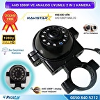 AHD 1080P ve Analog Pal Çevirilebilir 4 Pin Gece Görüşlü Araç Kamerası Metal Kelepçeli Yön Ayarlanab