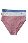 Kom Stripe 3'lü Külot Mavi-Beyaz-Pembe