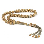 Gümüş Zirkon Taşlı Geometrik Tasarım Temalı Tesbih 1264S86Q0