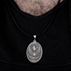 Osmanlı Tuğralı 925 Ayar Gümüş Erkek Kolye