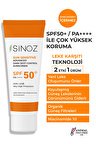 Sinoz Spf 50 Leke Karşıtı Aydınlatıcı Etkili Yüksek Koruyucu Niacinamide İçeren Yüz Güneş Kremi 50 ml