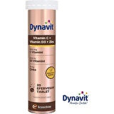 Dynavit Vitamin C + Vitamin D3 + Çinko Efervesan 20 Tablet
