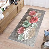 Dijital Baskı Yıkanabilir Kaymaz Taban Salon Halısı Ve Yolluk RVG0237