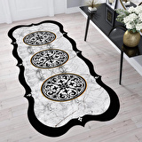 Dijital Baskı Yıkanabilir Kaymaz Taban Salon Halısı Ve Yolluk RVG0679-SM51