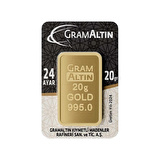 AgaKulche İAR 20 Gram Altın (995) 24 Ayar Külçe Altın