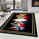 Dijital Baskı Yıkanabilir Kaymaz Taban Salon Halısı Ve Yolluk RVG0249