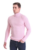 Somon Slim Fit Fitilli Balıkçı Yaka Yünlü Triko Kazak | XL