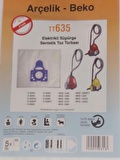 ARÇELİK 635 6300 SENTETİK 5 ADET ELEKTİRİK SÜPÜRGESİ  ELEKTİRİK SÜPÜRGESİ UYGUN FİYAT İNDİRİMLİ