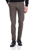 Haki Slim Fit Desenli Pamuklu Yandan Cep Kanvas Pantolon | 30