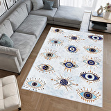 Dijital Baskı Yıkanabilir Kaymaz Taban Salon Halısı Ve Yolluk RVG0407