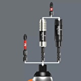 Wera 897/4 Paslanmaz Tri-Torsion Rapidaptor Bits Tutucu 05057675001