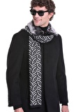 Siyah  Desenli Atkı | STD