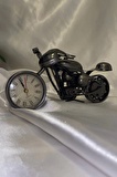 Motor Metal Saat El Yapımı Biblo Kalemlik Motosiklet Yarış Motoru