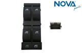 Cam Açma Anahtarı   ( 4 Lü )-Audı A3-97-3-A6-98-5-A6 Allroad-0-5-A6 Quattro-98-5-Rs6-3-5