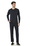 Pierre Cardin Çeyizlik Triko Ropdöşambr Ve Pijama 5'li Takım 5595 - Bordo