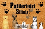 Esnature Köpek Desenli Patilerinizi Silin Yazılı Kapı Önü Paspası 45x70 Cm