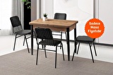 Ortadan Açılır Büyüyen Ahşap Yemek Masası Meşe 60x100cm SADECE MASA FİYATIDIR