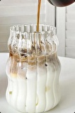 4lü Pipetli Kleemeiero Sunum Bardağı Meşrubat Kahve Soğuk İçecek Hediyelik Bardak 500ml
