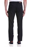 Lacivert Regular Fit Desenli Pamuklu Yandan Cepli Basic Kanvas Pantolon | 42