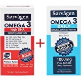 Sorvagen Omega 3 High Dha Saf Norveç Balık Yağı 100 Mg ve Adet Omega 3 Daily Saf Balık Yağı 50 Kaps