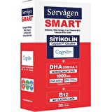 Sorvagen Smart Sitikolin, Dha Omega 3 Norveç Balık Yağı Ve B12 (30 Kapsül)