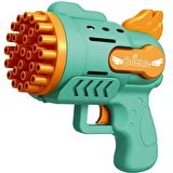 1 PCS VIP BLUE BUBBLES GUN 29 DELİKLİ ÇOKLU KÖPÜK ATAN TABANCA MAVİ KÖPÜK TABANCASI 2SOLİSYON HEDİYE