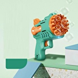 1 PCS VIP BLUE BUBBLES GUN 29 DELİKLİ ÇOKLU KÖPÜK ATAN TABANCA MAVİ KÖPÜK TABANCASI 2SOLİSYON HEDİYE