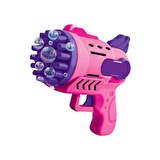 2 ADET SARI PEMBE KÖPÜK TABANCASI 29 DELİKLİ ÇOKLU KÖPÜK ATAN TABANCA  2 SOLİSYON HEDİYE BUBBLES GUN