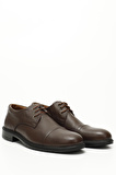 KAHVE ANTİK Gön Hakiki Deri Yuvarlak Burun Kauçuk Taban Bağcıklı Günlük Erkek Ayakkabı 20210