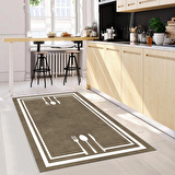 Dijital Baskı Yıkanabilir Kaymaz Taban Mutfak Halısı Ve Yolluk RVG2114-SM362