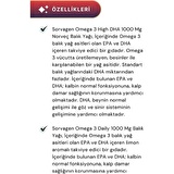 Sorvagen Omega 3 High Dha Saf Norveç Balık Yağı, 1000 Mg ve Adet Omega 3 Daily Saf Balık Yağı, 50 Kapsül