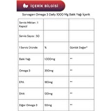 Sorvagen Omega 3 High Dha Saf Norveç Balık Yağı, 1000 Mg ve Adet Omega 3 Daily Saf Balık Yağı, 50 Kapsül