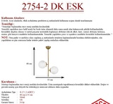 Opal Camlı 2li Eskitme Avize